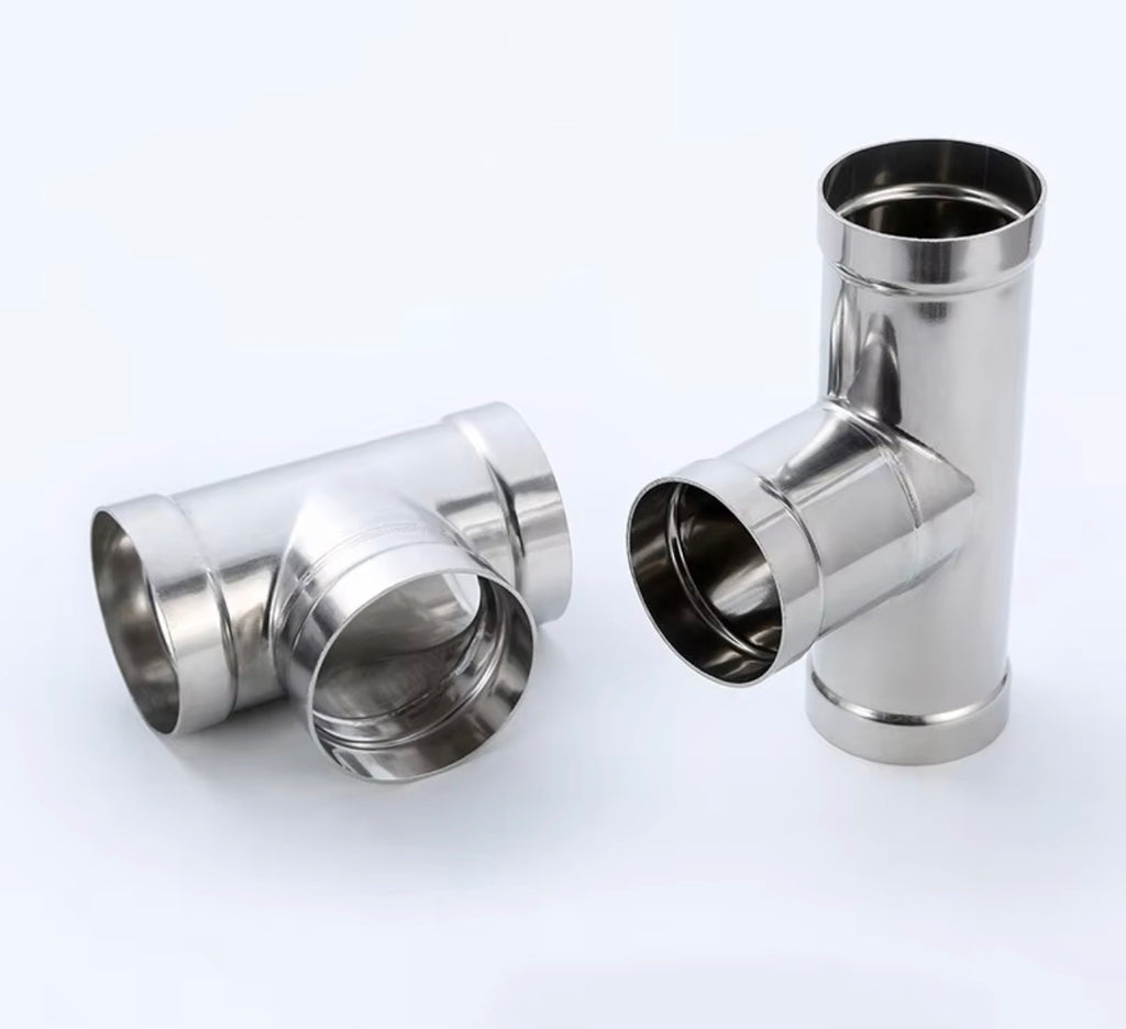 304 Stainless Steel Socket Welding Tee Thin Wall Equal Diameter Sanitary Water Pipe Class Mirror Surface High-Pressure Plumbing