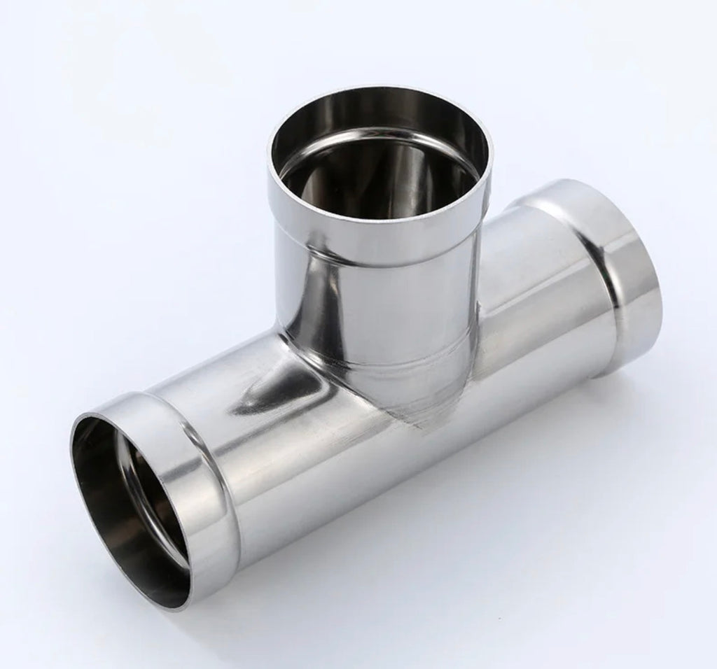 304 Stainless Steel Socket Welding Tee Thin Wall Equal Diameter Sanitary Water Pipe Class Mirror Surface High-Pressure Plumbing